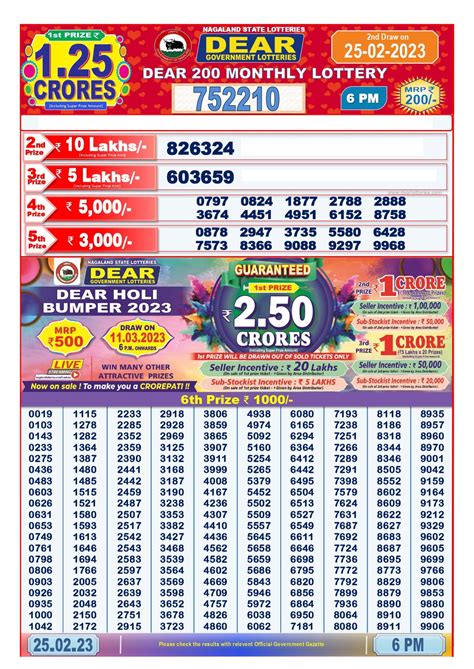 dear 200 monthly lottery
